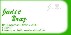 judit mraz business card